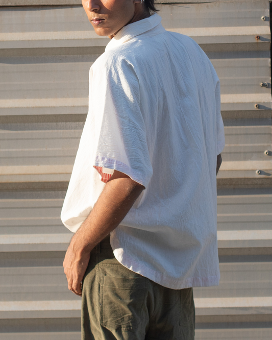 Live-in shirt: White/red (Unisex)
