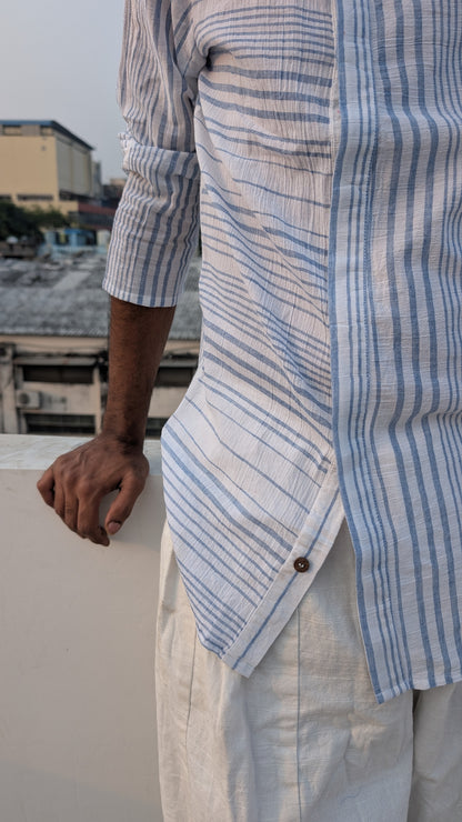 The Misaligned Shirt: Blue Striped